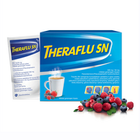 geriamas - THERAFLU SN, 500mg+30mg, milteliai geriamajam tirpalui, N10 - 1 nuotrauka
