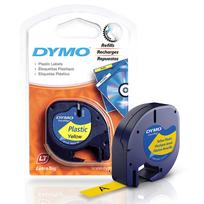 juostele dymo letratag - Dymo LetraTag Plastikinė Juostelė 12mm x 4m juodas ant geltonos - 2 nuotrauka