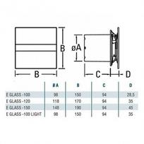 ventiliatoriai su laikmaciu 100 - Cata E-100 GST - 5 nuotrauka