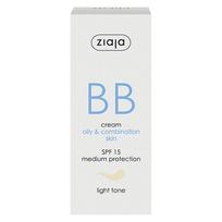  Ziaja BB kremas riebiai ir mišriai odai tamsaus atspalvio 50 ml. SPF 15 50 ml