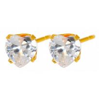 Caflon Fashion Sense Earrings 5mm Zirconium Heart