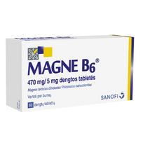 tabletes -  MAGNE B6, 470 mg/5 mg, dengtos tabletės, N60 - 2 nuotrauka