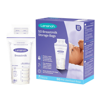 50 ml indeliai -  LANSINOH pieno laikymo maišeliai, 50 vnt. - 1 nuotrauka