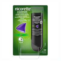 rukymo - NICORETTE COOLMINT, 1mg/išpurškime, burnos gleivinės purškalas, N1 - 1 nuotrauka