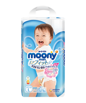 MOONY sauskelnės-kelnaitės berniukams L 9-14kg 44 vnt.