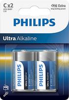 ultra alkaline - Elementai Philips Ultra Alkaline C 2 - 2 nuotrauka