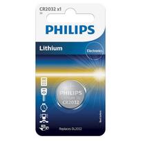 3v baterijos - Elementai Philips CR2032 Lithium 3 V (20.0 x 3.2) - 2 nuotrauka