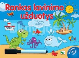 uzduotys vaikams - Rankos lavinimo užduotys 3-4 metų vaikams. Su flomasteriu - 2 nuotrauka