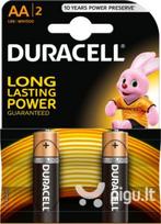 2 aa baterijos - Duracell AA LR06 2vnt - 2 nuotrauka