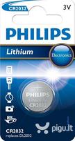 3v baterijos - Elementai Philips CR2032 Lithium 3 V (20.0 x 3.2) - 3 nuotrauka