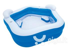 pripuciama sukurine vonia - Pripučiamas baseinas Bestway 213 x 206 x 69cm - 12 nuotrauka