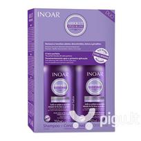 inoar - INOAR Speed Blond Duo Kit - priemonių rinkinys šviesiems plaukams 2x250 ml - 3 nuotrauka