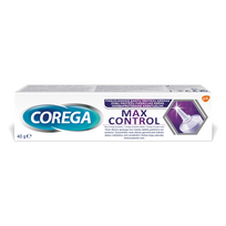 dantu protezu kremas corega - COREGA fiksuojamasis dantų protezų kremas MAX CONTROL, 40 g - 3 nuotrauka
