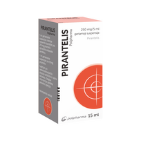 geriamas - PIRANTELIS Medana, 250mg/5ml, 15 ml, geriamoji suspensija, N1 - 4 nuotrauka