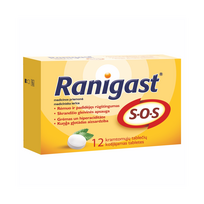ranigast kramtomosios tabletes s o s -  RANIGAST S-O-S, 12 kramtomųjų tablečių - 4 nuotrauka