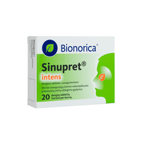 tabletes - SINUPRET INTENS, 160mg, dengtos tabletės, N20 - 3 nuotrauka