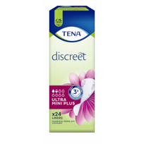 tens -  TENA įklotai DISCREET ULTRA MINI PLUS, 24 vnt. - 4 nuotrauka
