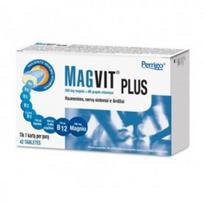 vitaminas magnis b6 - MAGVIT PLUS, 42 Tabletės - 3 nuotrauka