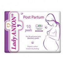 lady paketai -  LADY ANION paketai po gimdymo su anijonų juostele POST PARTUM, 10 vnt. - 4 nuotrauka