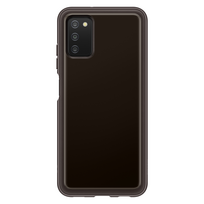 samsung a03 deklai - Dėklas QA038TBE Soft Clear Cover (JDM) case for Samsung Galaxy A03, Black (Naujas) - 2 nuotrauka