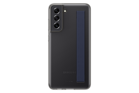 samsung galaxy s21 - Samsung "Clear Strap Cover Galaxy S21 FE (EF-XG990CBE)" Dark Grey - 1 nuotrauka