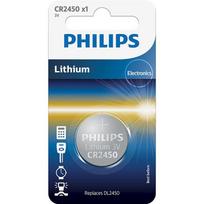 3v baterijos - Elementai Philips CR2450 Lithium 3 V (24.5 x 5.0) - 2 nuotrauka