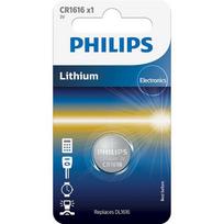 3v baterijos - Elementai Philips CR1616 Lithium 3 V (16.0 x 1.6) - 2 nuotrauka