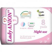 naktink - LADY ANION naktiniai paketai su anijonų juostele, 8 vnt. - 4 nuotrauka