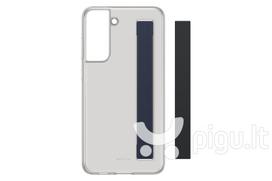 samsung galaxy s21 - Samsung "Clear Strap Cover Galaxy S21 FE (EF-XG990CBE)" Dark Grey - 2 nuotrauka