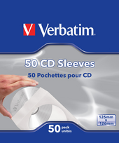 isorinis cd dvd diskas - Verbatim CD-DVD PAPER SLEEVES 50 PACK - 1 nuotrauka