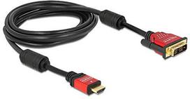 hdmi to dvi d cable - Delock High Speed HDMI to DVI-D Cable 3m Black - 2 nuotrauka