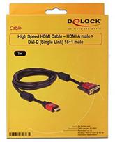 hdmi to dvi d cable - Delock High Speed HDMI to DVI-D Cable 3m Black - 3 nuotrauka