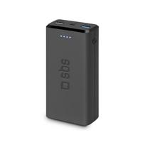 Pirkti Išorinė baterija Power Bank 20.000 mAh Fast charge, 2 USB By SBS Black - Photo 1