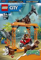 lego motociklas - LEGO City Ryklio užpuolimo kaskadininkų iššūkis 60342 - 1 nuotrauka