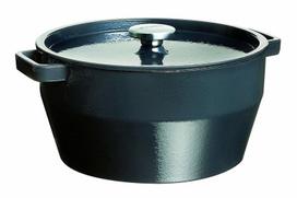 Pyrex SlowCook Round Cast Iron Casserole D28cm 6.3l Grey