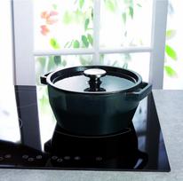 pyrex puodai - Pyrex SlowCook Round Cast Iron Casserole D28cm 6.3l Grey - 3 nuotrauka