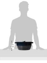 pyrex puodai - Pyrex SlowCook Round Cast Iron Casserole D28cm 6.3l Grey - 7 nuotrauka