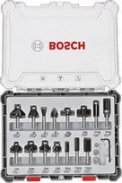 Bosch mišrių frezų rinkinys, 15vnt., 8 mm kotu