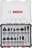 6mm frezos - Bosch mišrių frezų rinkinys, 15vnt., 8 mm kotu - 2 nuotrauka