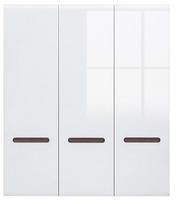 Black Red White Azteca Trio Wardrobe 180x210cm White
