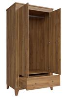 maumedziui - Black Red White Bergen Wardrobe 102x202cm Sibiu Larch - 3 nuotrauka