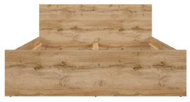 Black Red White Zele Bed 140 Wotan Oak