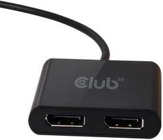 thunderbolt 2 adapter - Club 3D SenseVision USB A To DisplayPort 1.2 Dual Monitor 4K 60Hz Black - 2 nuotrauka
