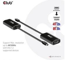 mini hdmi adapteris - Club 3D Adapteris MiniDisplayPort> HDMI 2.1 HDR 4K120Hz  - 3 nuotrauka