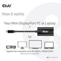 mini hdmi adapteris - Club 3D Adapteris MiniDisplayPort> HDMI 2.1 HDR 4K120Hz  - 5 nuotrauka