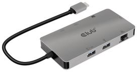 hdmi type c laidas - Club 3D USB-C - 2 x USB/USB-C/RJ-45/SD/MicroSD/2 x HDMI - 1 nuotrauka