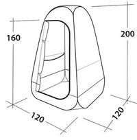 senukai palapines - Dušo palapinė Easy Camp Little Loo, 1200 x 1200 x 2000 mm - 10 nuotrauka
