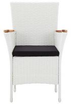 lauko baldu komplektas 9 vietu - Lauko baldų komplektas VLX 9 Piece Outdoor Dining Set Poly Rattan, baltas/juodas, 8 vietų - 7 nuotrauka