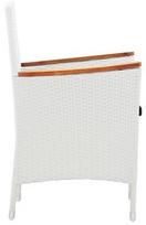 lauko baldu komplektas 9 vietu - Lauko baldų komplektas VLX 9 Piece Outdoor Dining Set Poly Rattan, baltas/juodas, 8 vietų - 8 nuotrauka