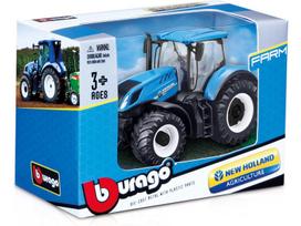 melynas traktorius - Žaislinis traktorius Bburago Farm Tractor, mėlyna/juoda - 2 nuotrauka